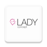 lady concept android application logo